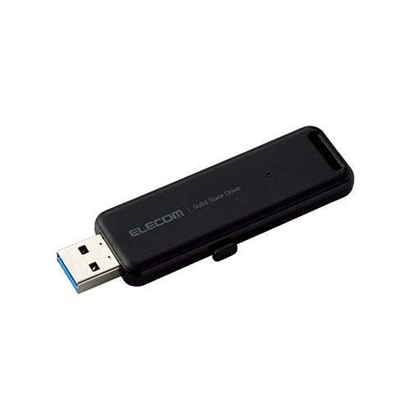 エレコム スライド式SSD 500GB ESD-EMB0500GBK  1個（ご注文単位1個）【直送品】