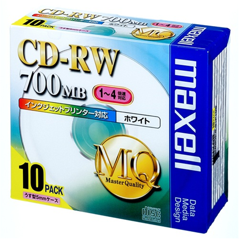 マクセル CD?RW <700MB> 80PW.S1P10S 10枚  1個（ご注文単位1個）【直送品】