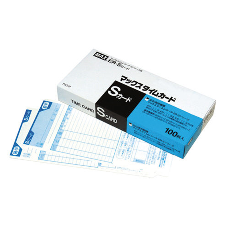 マックス タイムカード ER-S 100枚入 1個(ご注文単位1個)【直送品】