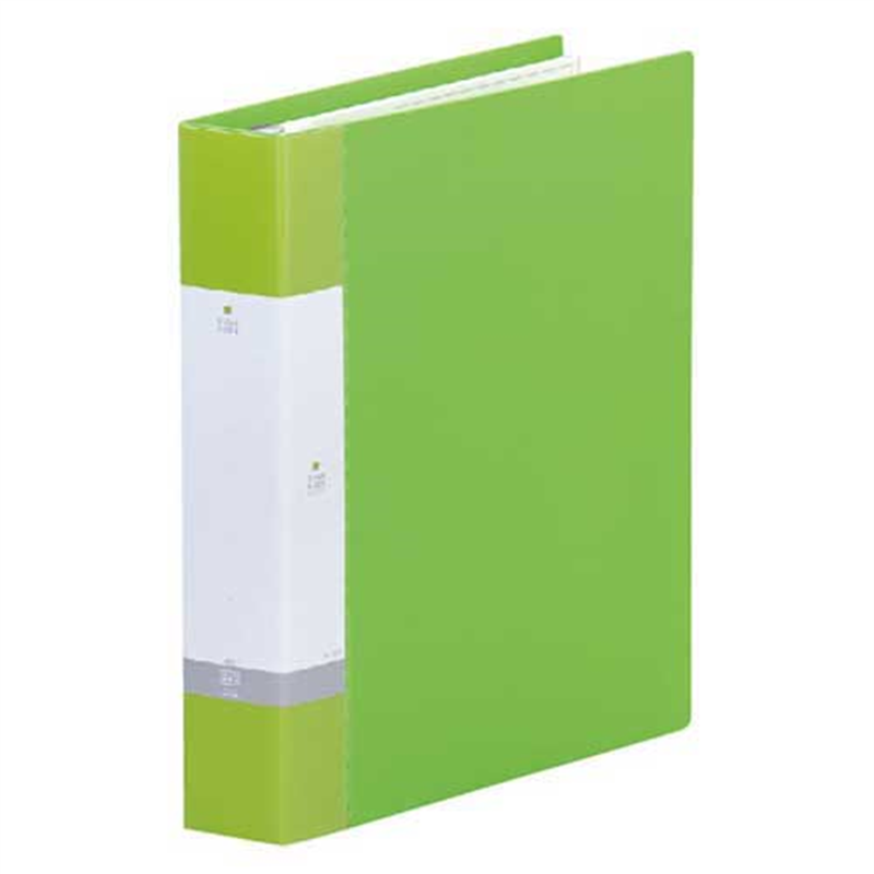 LIHITLAB クリヤーブック リクエストG3806-6 A4S黄緑 1個（ご注文単位1個）【直送品】