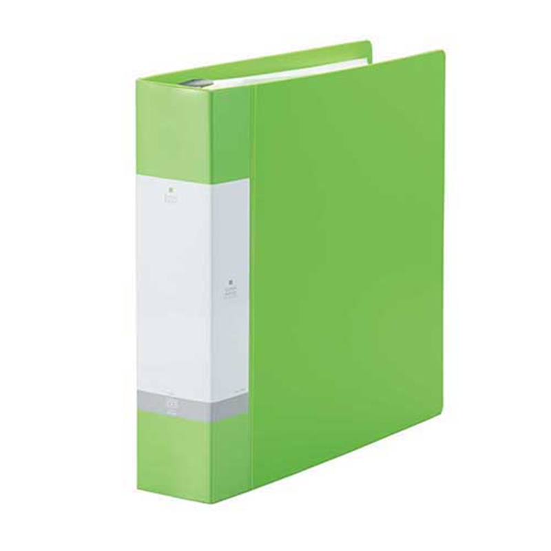 LIHITLAB クリヤーブック リクエストG3808-6 A4S黄緑 1個（ご注文単位1個）【直送品】