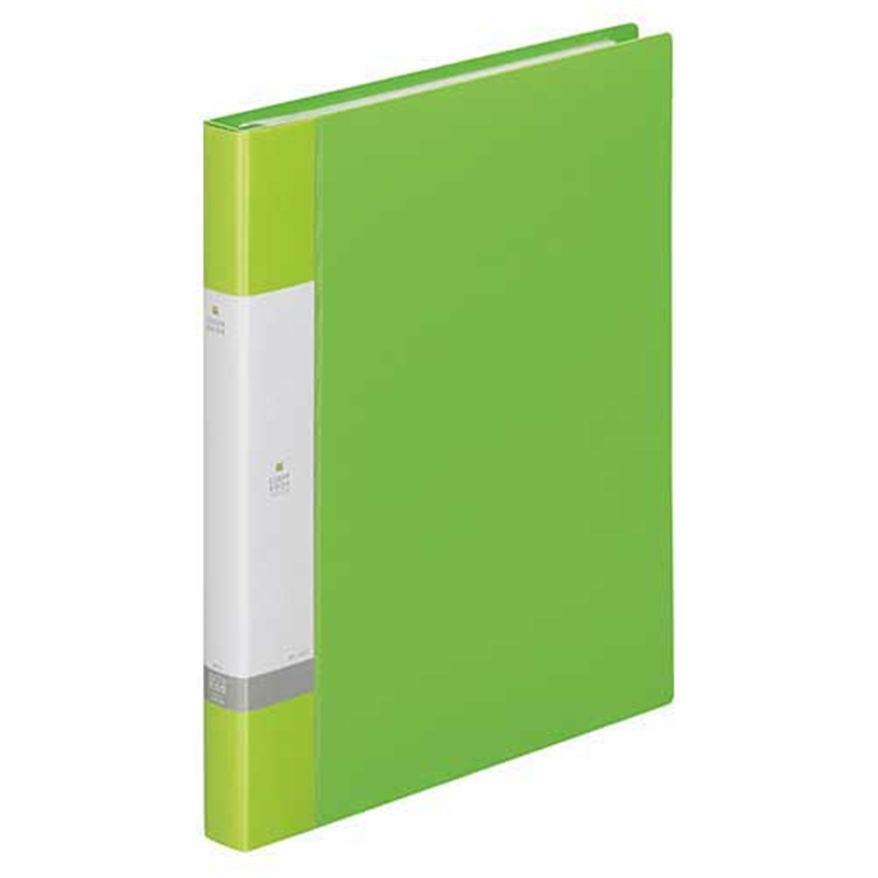 LIHITLAB クリヤーブック リクエストG3801-6 A4S黄緑 1個（ご注文単位1個）【直送品】