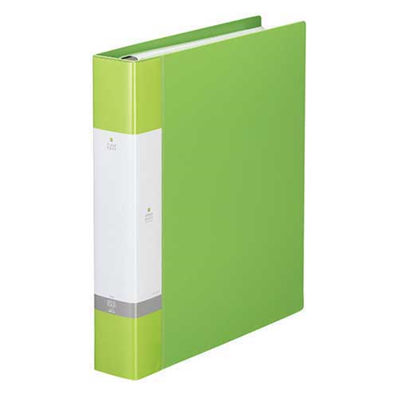 LIHITLAB クリヤーブック リクエストG3803-6 A4S黄緑 1個（ご注文単位1個）【直送品】