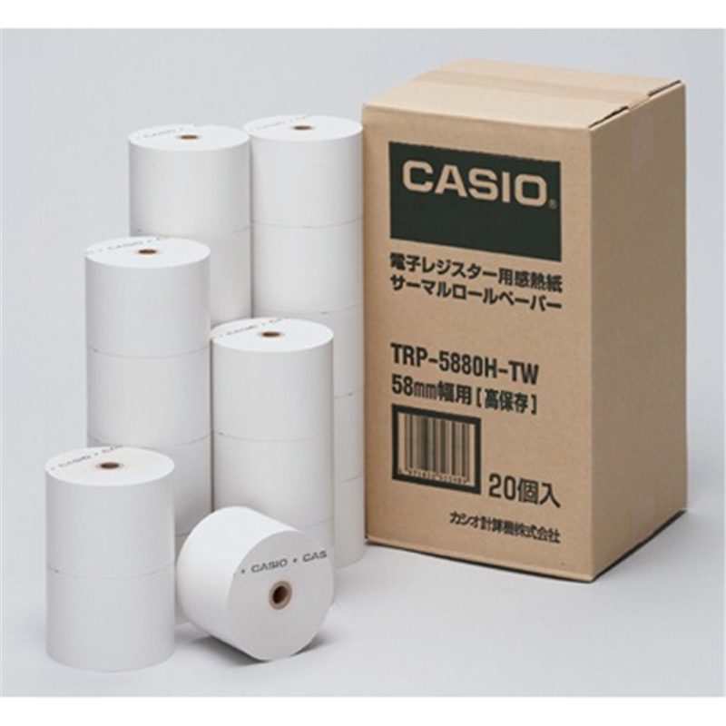 カシオ計算機 レジ用サーマルロール TRP-5880H-TW 20巻  1個（ご注文単位1個）【直送品】