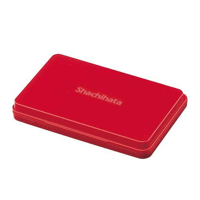 シヤチハタ スタンプ台 HGN-3-R 大形 赤 1個(ご注文単位1個)【直送品】