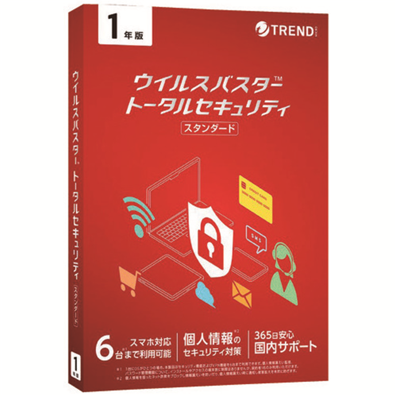 トレンドマイクロ ウイルスバスター1年TICEWWJGXSBUPN3700Z  1個（ご注文単位1個）【直送品】