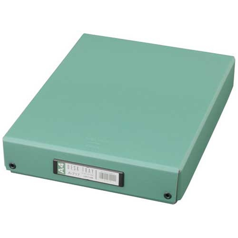 LIHIT LAB. デスクトレー A-717 A4 オリーブ  1個（ご注文単位1個）【直送品】