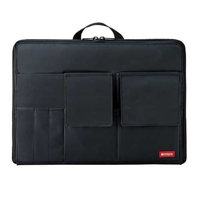 LIHIT LAB. バッグ イン バッグ ワイドA4 A-7559-24 黒 1個（ご注文単位1個）【直送品】