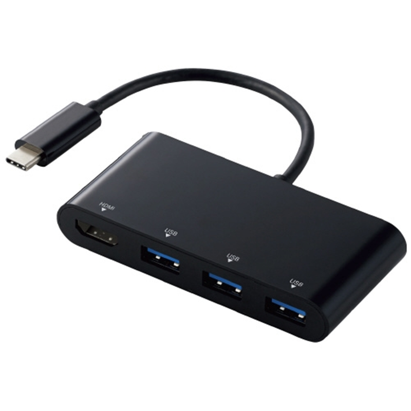エレコム Type-CドッキングステーションDST-C15BK/EC 1個（ご注文単位1個）【直送品】