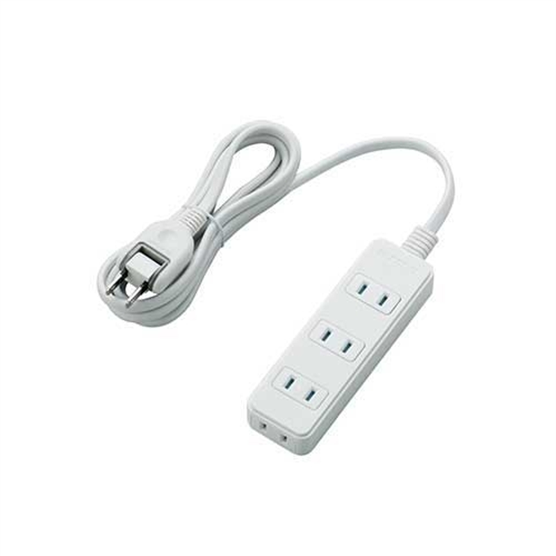 エレコム 電源タップ 4個口 2m T-ST02-22420WH 1個(ご注文単位1個)【直送品】