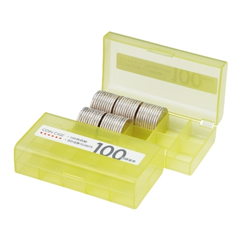 オープン工業 コインケース M-100W 100円用 収納100枚 1個(ご注文単位1個)【直送品】