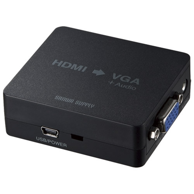 サンワサプライ HDMI信号VGA変換コンバーターVGA-CVHD1 1個(ご注文単位1個)【直送品】