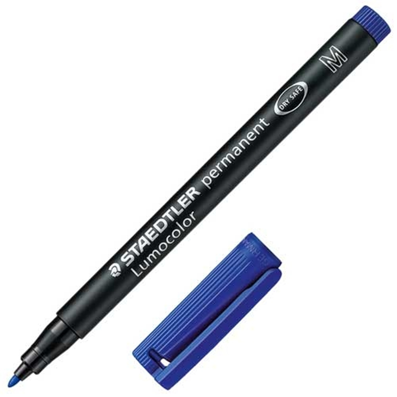 ステッドラー ルモカラー油性 細書M ブルー 317-3 1個（ご注文単位1個）【直送品】