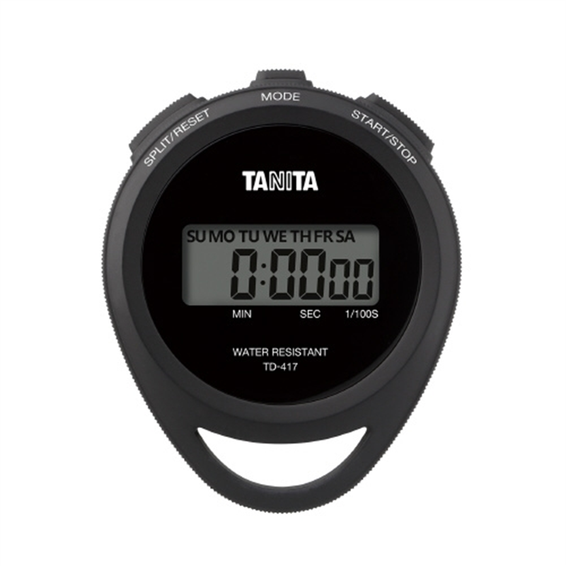 タニタ ストップウオッチ TD-417-BK 1個（ご注文単位1個）【直送品】