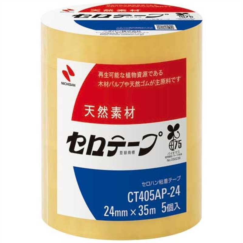 ニチバン セロテープ CT405AP-24 24mm×35m 5巻 1個（ご注文単位1個）【直送品】