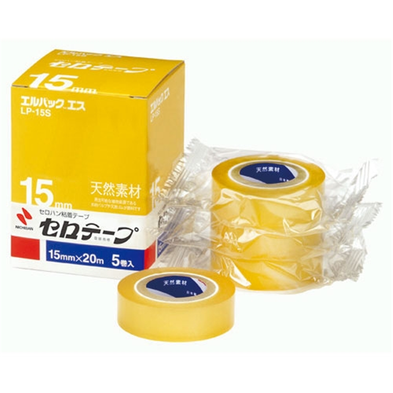 ニチバン セロテープ Lパック LP-15S 15mm×20m 5巻 1個（ご注文単位1個）【直送品】