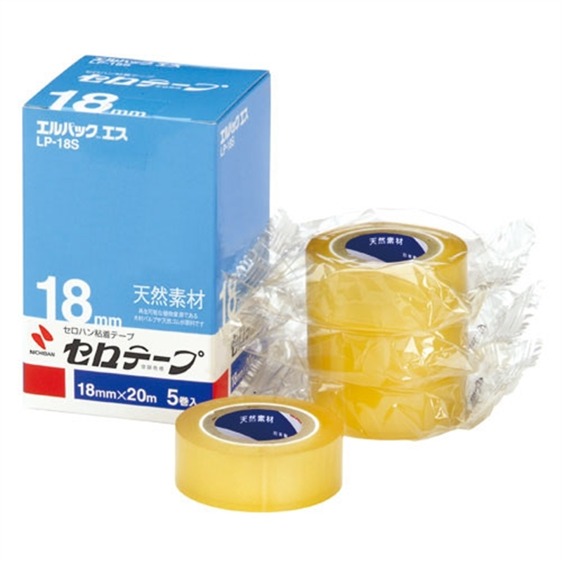 ニチバン セロテープ Lパック LP-18S 18mm×20m 5巻 1個（ご注文単位1個）【直送品】