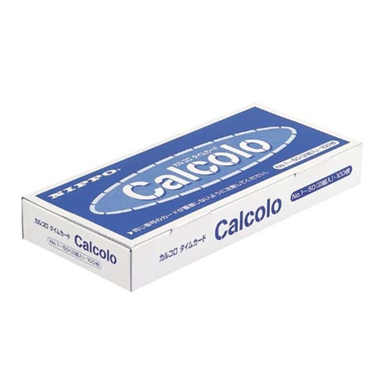 ニッポー タイムカード カルコロカード 1個（ご注文単位1個）【直送品】
