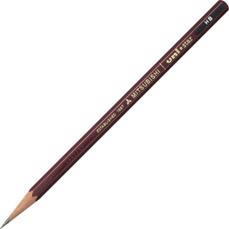 三菱鉛筆 ユニスター鉛筆 USHB HB 1個（ご注文単位1個）【直送品】