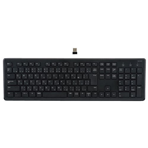 ナカバヤシ 無線静音フルキーボードFKB-R249BK（ご注文単位1個）【直送品】