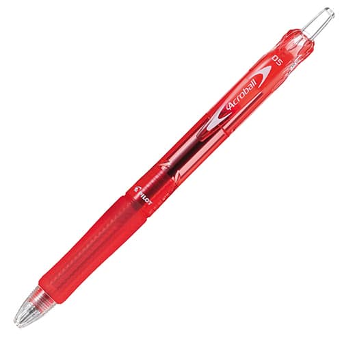 パイロット アクロボール150 0.5極細 BAB15EFRR レッド（ご注文単位1本）【直送品】