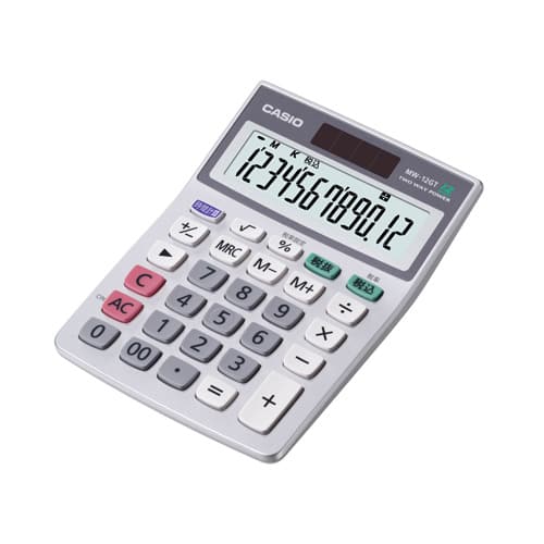 カシオ計算機 電卓 MW-12GT-N（ご注文単位1個）【直送品】