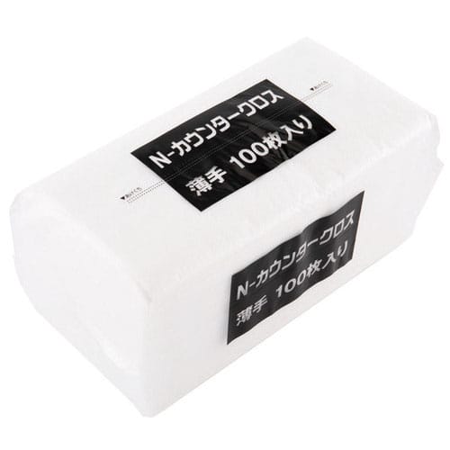 MISM カウンタークロスエコノミー ホワイト 100枚×16パック/セット（ご注文単位1セット）【直送品】