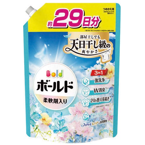 P&G ボールドジェルフラワーサボン 詰替 690g（ご注文単位1個）【直送品】