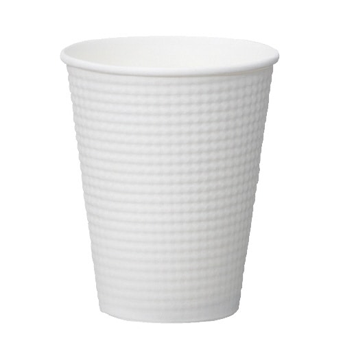 サンナップ エンボスカップホワイト 340mL 50個×25パック/セット（ご注文単位1セット）【直送品】