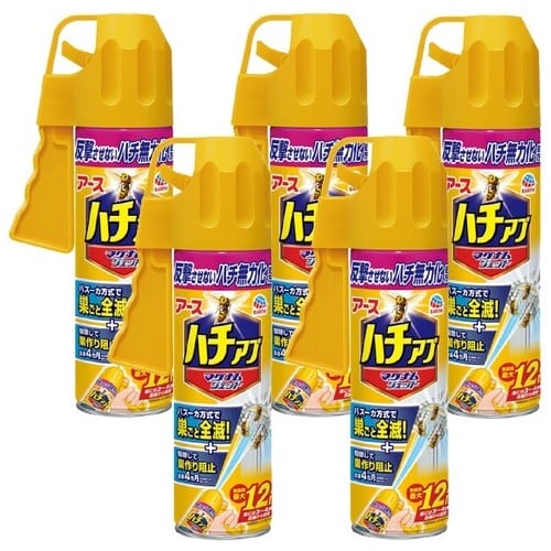 アース製薬 ハチアブマグナムジェット 550mL 5本/セット（ご注文単位1セット）【直送品】
