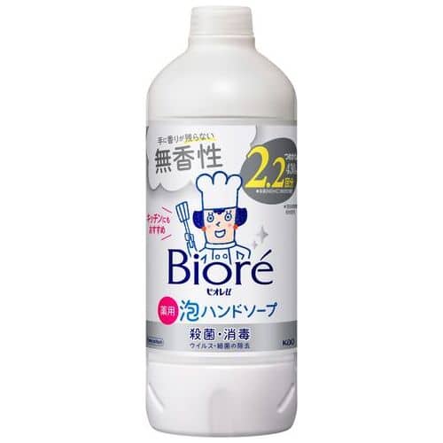 花王 ビオレu泡ハンドソープ無香つめかえ用430mL(ご注文単位1個)【直送品】