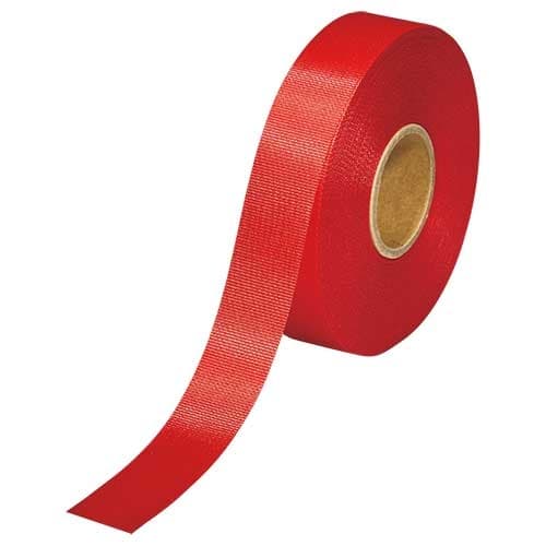 スマートバリュー カラーリボン赤 18mm*25m B818J-RD（ご注文単位1巻）【直送品】
