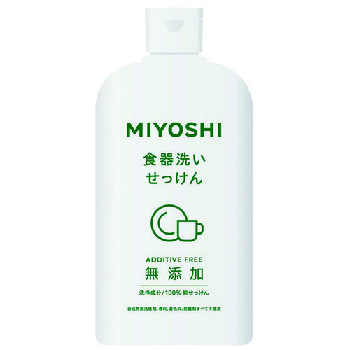 ミヨシ石鹸 無添加食器洗いせっけん370ml 1本（ご注文単位1本）【直送品】