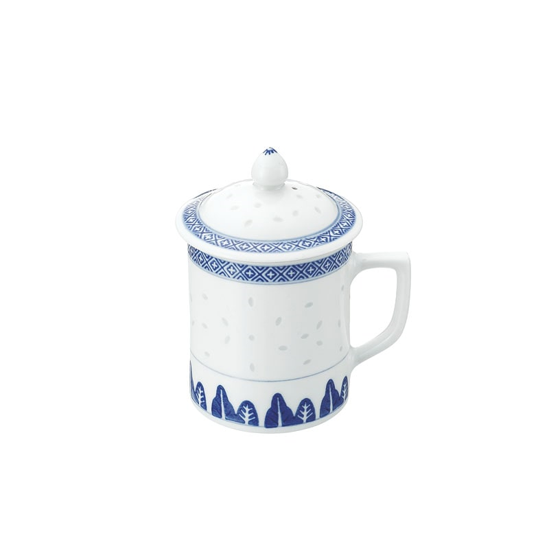 ホタル陶器 蓋付茶碗 5 1/2インチ 1個(ご注文単位1個)【直送品】