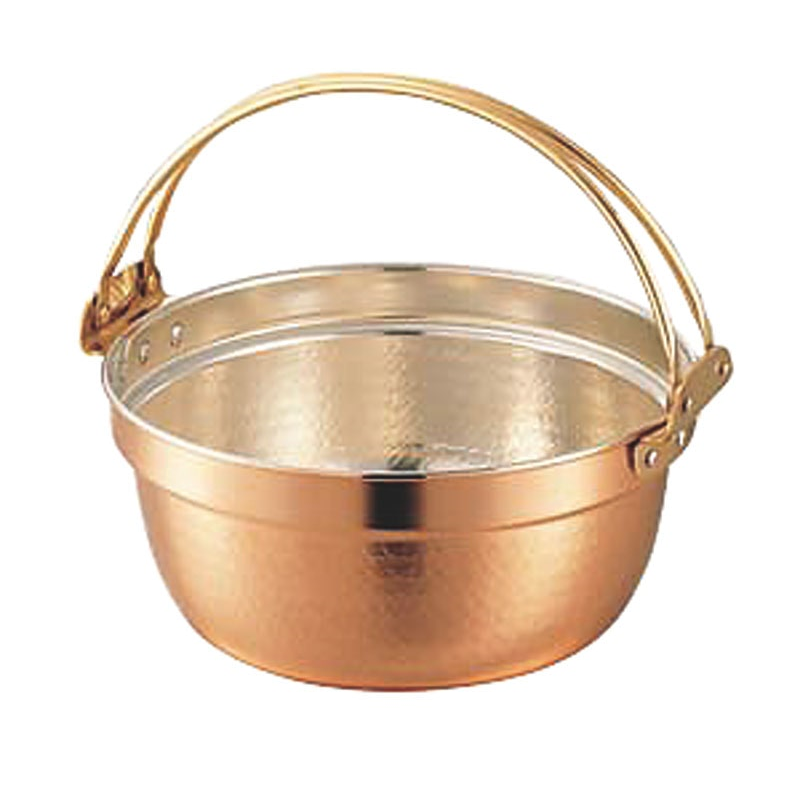 SW 銅料理鍋 ツル付 42cm(21L) 1個（ご注文単位1個）【直送品】