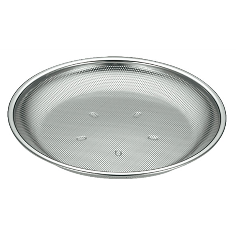KO 18-8パンチ盆ざる型 24cm 1個(ご注文単位1個)【直送品】