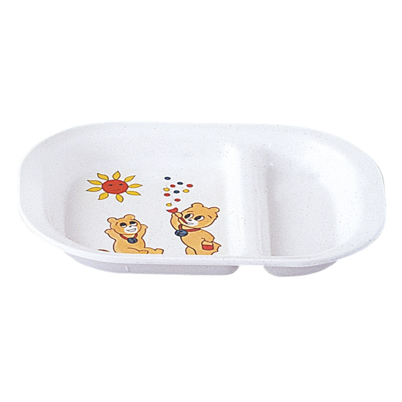 お子様食器 KF-10 角ランチ皿 コロちゃん 1個（ご注文単位1個）【直送品】