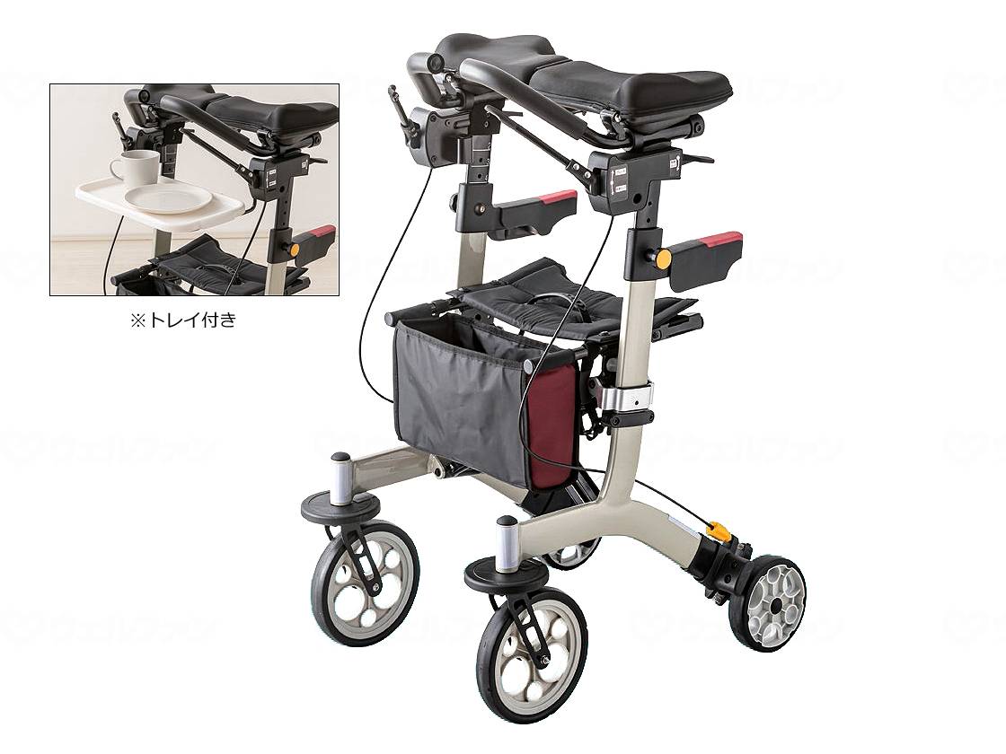 ウェルファン 歩行車 リトルターンZT/ワインレッド 1個（ご注文単位1個）【直送品】