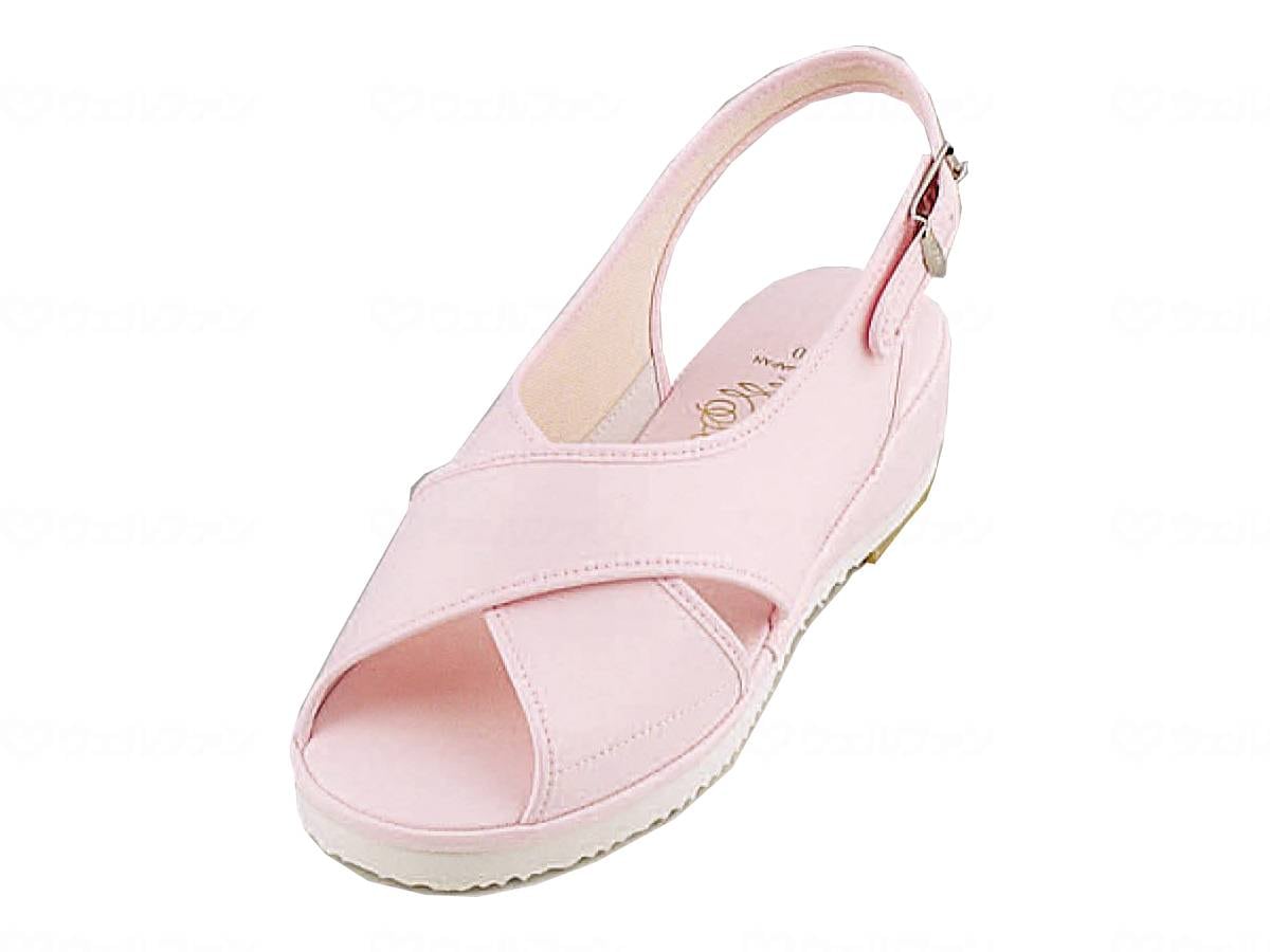 ウェルファン ナースサンダル№9/ピンク/24.0 1個（ご注文単位1個）【直送品】