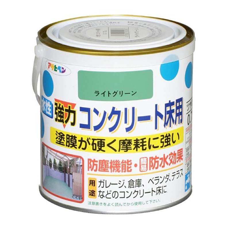 アサヒペン 901044 水性コンクリート床用 0.7L ライトグリーン 1個（ご注文単位1個）【直送品】
