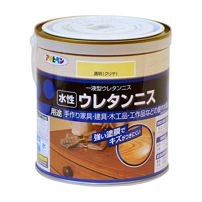アサヒペン 9018201 水性ウレタンニス 0.7L 透明クリヤ 1個(ご注文単位1個)【直送品】
