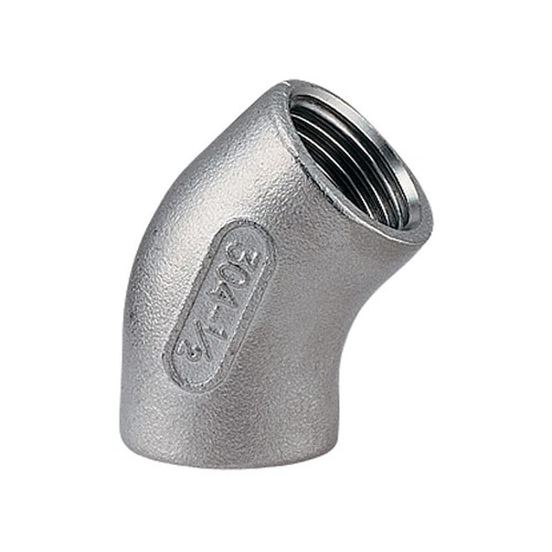 カクダイ 2223803 ステンレス45°エルボ #647-011-13 1個（ご注文単位1個）【直送品】