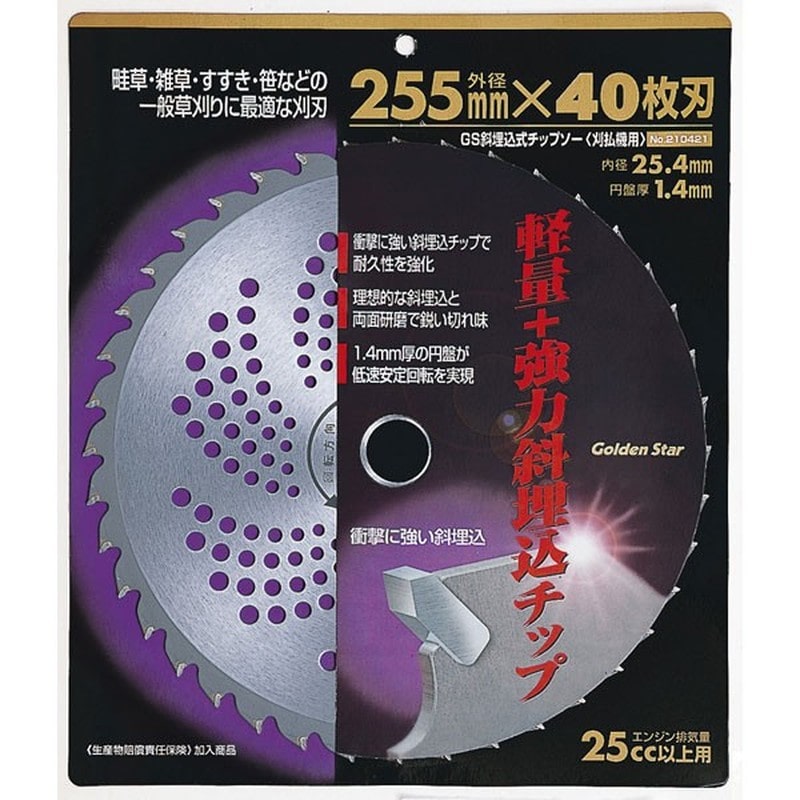 キンボシ 320125 #210421 斜埋込チップソー 255×36P 1個（ご注文単位1個）【直送品】