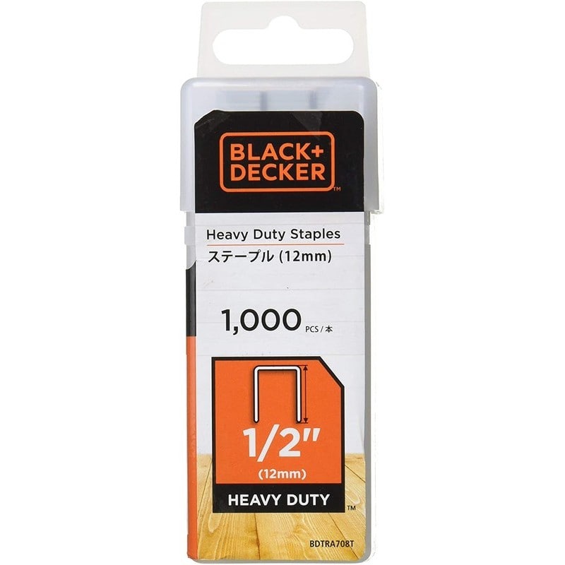 ブラック&デッカー 3190035 B&DBDCT12UBステープル1000入12mm BDTRA708T 1個(ご注文単位1個)【直送品】