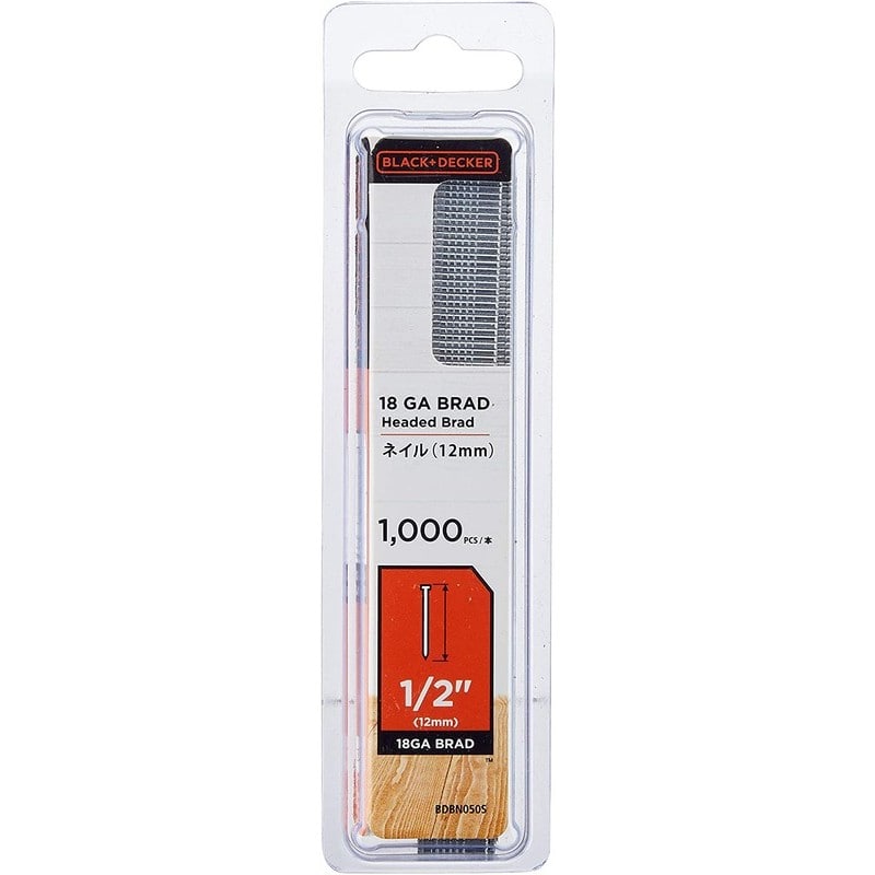 ブラック&デッカー 3190037 B&DBDCT12UB用ネイル1000入12mm BDBN050S 1個(ご注文単位1個)【直送品】