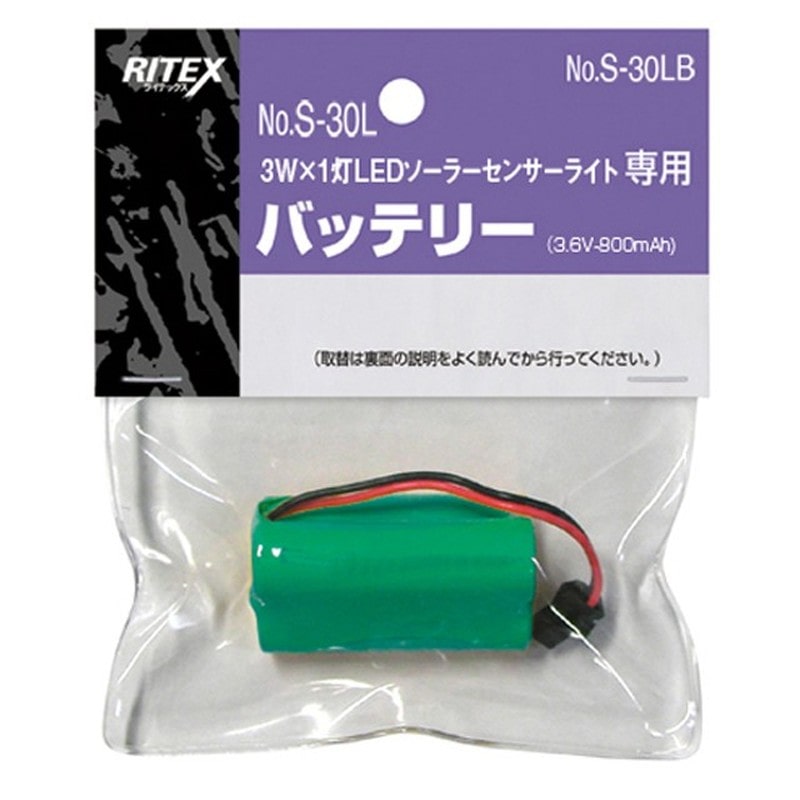 ムサシ 431427 ライテックスS-30LBS-30L用替バッテリー 1個（ご注文単位1個）【直送品】