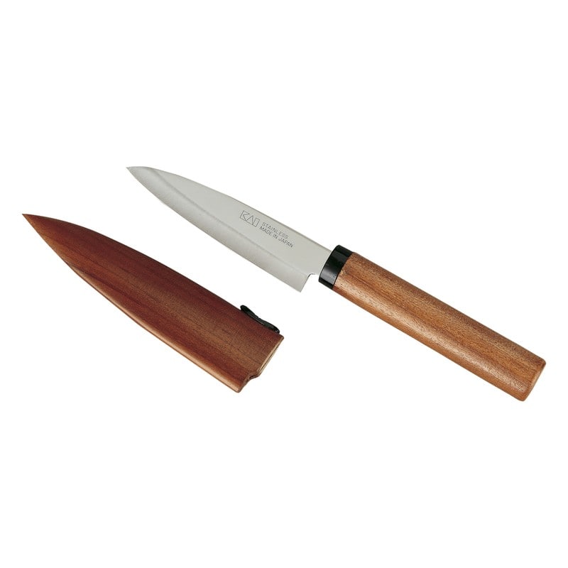 貝印 2041132 KK 木ザヤフルーツナイフ DH8018 1個(ご注文単位1個)【直送品】