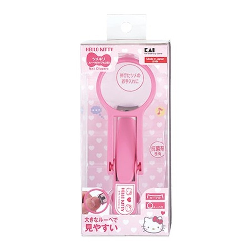 貝印 2040721 キティルーペ付ツメキリ大口径M#000KK2521 1個（ご注文単位1個）【直送品】