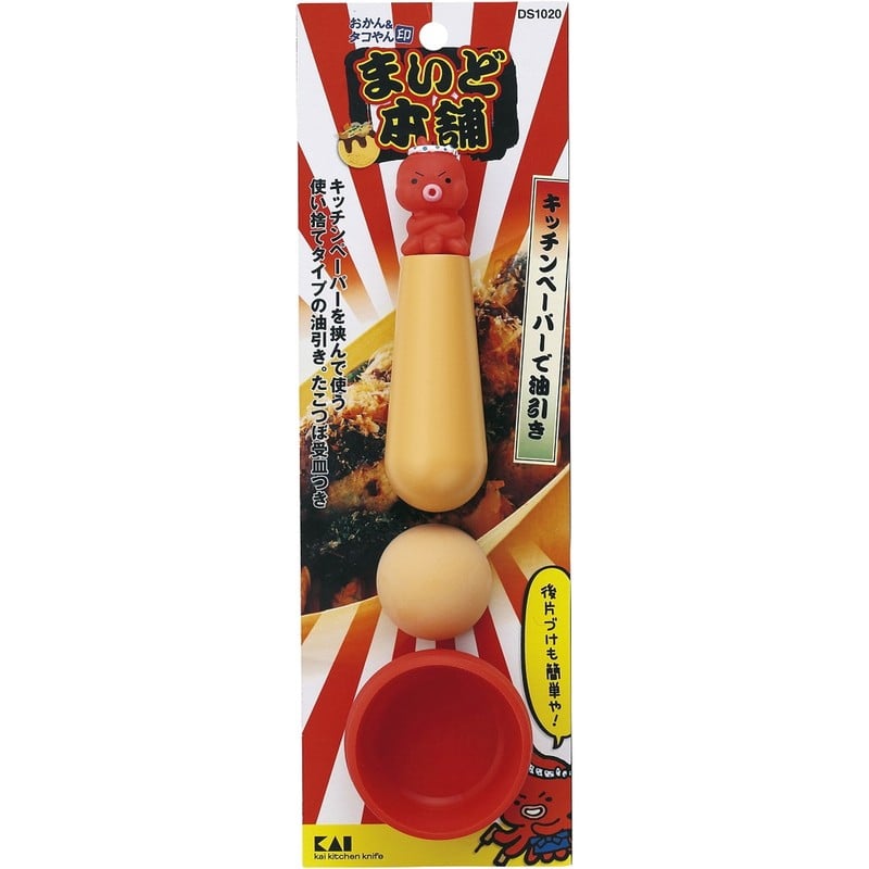貝印 2041579 まいど本舗タコちゃんキッチンペーパーで油引き 000DS1020 1個（ご注文単位1個）【直送品】
