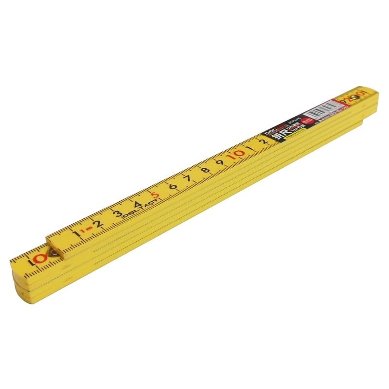 三共コーポレーション 4348767 ファイバー折尺 イエロー DT-FOJ-YL 1個(ご注文単位1個)【直送品】